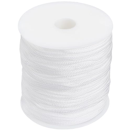 SOFPLATE 100 m/109 Yard 2mm Weißes Nylonseil Für Windspiele Ersatzseil Mit Spule Rund Dünn Wetterbeständig Makramee Schnur Fadenzubehör Für Windspiele Vorhänge Perlen Schmuck DIY Basteln SOFPLATE 100 m/109 Yard 2mm Weißes Nylonseil Für Windspiele Ersatzseil Mit Spule Rund Dünn Wetterbeständig Makramee Schnur Fadenzubehör Für Windspiele Vorhänge Perlen Schmuck DIY Basteln von SOFPLATE