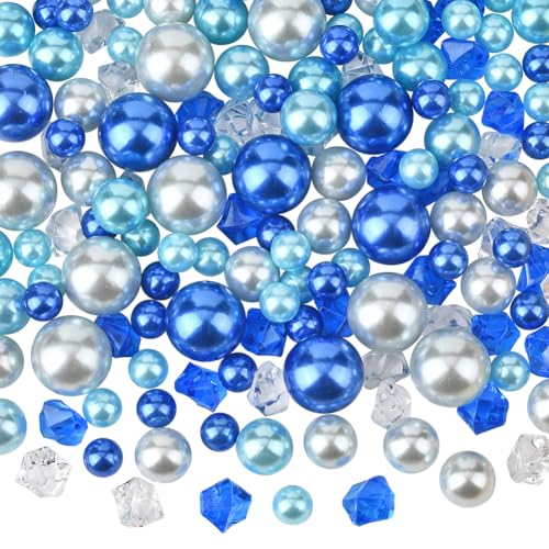 SOFPLATE 160 Stück Blaue Vasenfüller Perlen Schwimmende Acrylperlen 10mm 14mm 20mm Ohne Loch Tischdekorationsvasen Kunststoffperlen Für Hochzeitsdekorationen Kerzenhalter Bürstenhalter Heimdekoratione SOFPLATE 160 Stück Blaue Vasenfüller Perlen Schwimmende Acrylperlen 10mm 14mm 20mm Ohne Loch Tischdekorationsvasen Kunststoffperlen Für Hochzeitsdekorationen Kerzenhalter Bürstenhalter Heimdekoratione von SOFPLATE