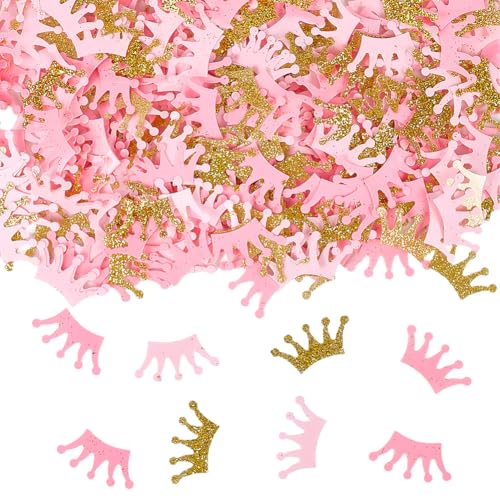 SOFPLATE 2 Set 600 Stück Glitzer Kronen Konfetti Gold Tischstreuer PVC Rosa Glänzend Prinzessin Prinz König Kleines Bastel Party Konfetti Zubehör Für Tisch Geburtstag Dusche Party DIY Dekoration SOFPLATE 2 Set 600 Stück Glitzer Kronen Konfetti Gold Tischstreuer PVC Rosa Glänzend Prinzessin Prinz König Kleines Bastel Party Konfetti Zubehör Für Tisch Geburtstag Dusche Party DIY Dekoration von SOFPLATE