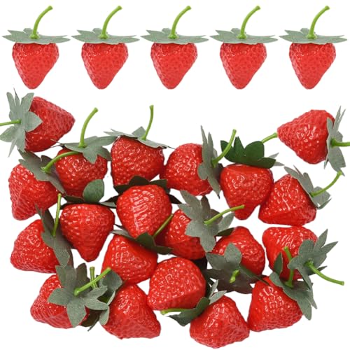 SOFPLATE 20 Stück Rote Künstliche Erdbeeren Plastik Erdbeeren Großpackung Klein Realistische Simulation Lebensechte Kunstfrüchte Für Zuhause Innenbereich Tisch Küche Dekoration DIY Basteln Partyzubehö SOFPLATE 20 Stück Rote Künstliche Erdbeeren Plastik Erdbeeren Großpackung Klein Realistische Simulation Lebensechte Kunstfrüchte Für Zuhause Innenbereich Tisch Küche Dekoration DIY Basteln Partyzubehö von SOFPLATE
