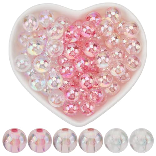 SOFPLATE 200 Stück Klare Runde Perle 10mm Acrylperlen Großpackung ab Farbe Rosa Transparent Glatte Abstandsperle Schmuckkugel Lose Perlen Zur Schmuckherstellung Armbänder Halsketten Ohrringe Zubehör SOFPLATE 200 Stück Klare Runde Perle 10mm Acrylperlen Großpackung ab Farbe Rosa Transparent Glatte Abstandsperle Schmuckkugel Lose Perlen Zur Schmuckherstellung Armbänder Halsketten Ohrringe Zubehör von SOFPLATE