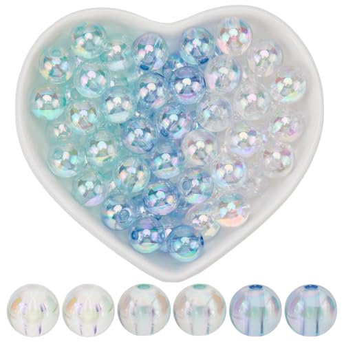 SOFPLATE 200 Stück Runde Acrylperlen In ab Farben Blasenperlen Großpackung 10mm Blau Transparent Klarer Kristall Kunststoff Lose Bastelperlen Für Die Schmuckherstellung Armbänder Perlen Halsketten Oh SOFPLATE 200 Stück Runde Acrylperlen In ab Farben Blasenperlen Großpackung 10mm Blau Transparent Klarer Kristall Kunststoff Lose Bastelperlen Für Die Schmuckherstellung Armbänder Perlen Halsketten Oh von SOFPLATE