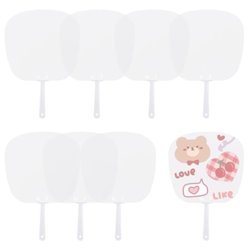 SOFPLATE 30 Stück Blanko Handfächer Großpackung Kirchen Handfächer Set Weißes Kartonpapier Unlackiertes Paddel Mit Kunststoffgriff Stab Für DIY Malerei Basteln Party Abschlussfeier Hochzeit Feier Somm SOFPLATE 30 Stück Blanko Handfächer Großpackung Kirchen Handfächer Set Weißes Kartonpapier Unlackiertes Paddel Mit Kunststoffgriff Stab Für DIY Malerei Basteln Party Abschlussfeier Hochzeit Feier Somm von SOFPLATE