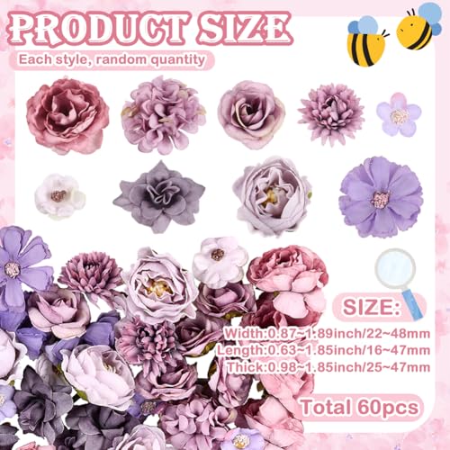 SOFPLATE 60 Stück KunstBlumennköpfe Mini KunstBlumenn Klein Dekorativ Stoff Rosen Gänseblümchen Blütenköpfe Für Hochzeit Geburtstag Party Dekoration Kranz Girlande Heimwerken Pflaume SOFPLATE 60 Stück KunstBlumennköpfe Mini KunstBlumenn Klein Dekorativ Stoff Rosen Gänseblümchen Blütenköpfe Für Hochzeit Geburtstag Party Dekoration Kranz Girlande Heimwerken Pflaume von SOFPLATE