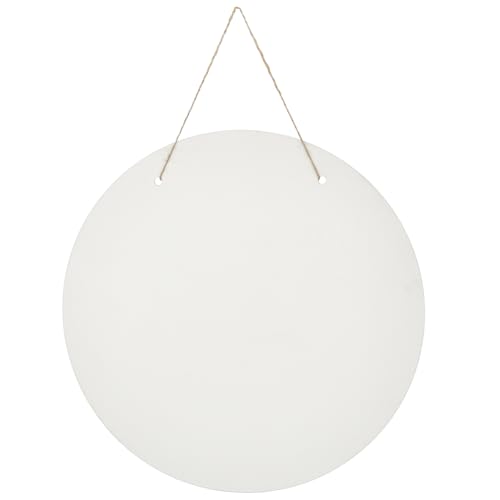 SOFPLATE Runde Sublimationsrohlinge Türhänger Schild Blanko Mit Seil MDF Platte Unvollendet Flach Kreisförmig Dekoration Hängende Bastelornamente Für Wärmepresse DIY Druck Gartentür Wandschild von SOFPLATE
