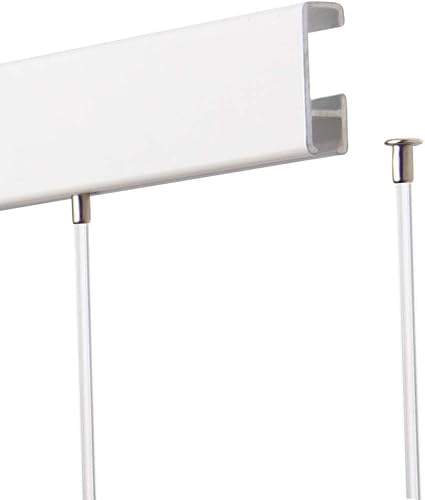 SOFT-RAIL® 10 St. Perlonseile 0,50 m, mit Tellergleiter, Ø 1,5 mm, für Galerieschienen von SOFT-RAIL