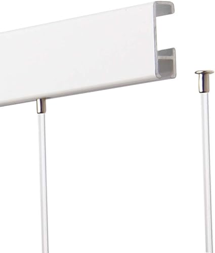 SOFT-RAIL® 10 St. Perlonseile 1,25 m, mit Tellergleiter, Ø 1,5 mm, für Galerieschienen von SOFT-RAIL