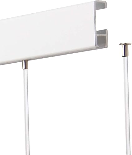 SOFT-RAIL® 5 St. Perlonseile 0,75 m, mit Tellergleiter, Ø 1,5 mm, für Galerieschienen von SOFT-RAIL