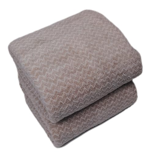 SOFTBATFY Mikrofaser-Badetuch-Set, 2er-Pack Badetücher für Dusche, Pool, Strand, Badezimmer, leicht, saugfähig, super Flauschige und schnell trocknende Handtücher (70 x 140 cm, Brown) von SOFTBATFY