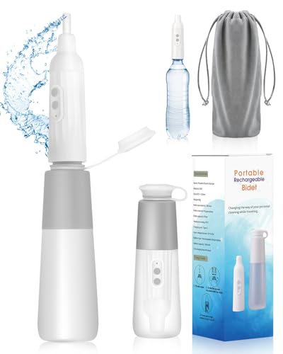 Elektrisch Portable Bidet Po Dusche 270 ml,Bidet Elektrisch Hochdruck Handbrause,Wiederaufladbares Tragbares Bidet für Unterwegs,Reisen und Hygiene von SOFTCA