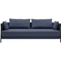 Softline - Madison Schlafsofa, schwarz / Vision dunkelblau (441) von Softline