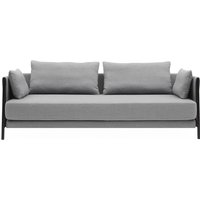 Softline - Madison Schlafsofa, schwarz / Vision hellgrau (445) von Softline