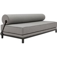 Softline - Sleep Daybed, Gestell schwarz / Keder schwarz / Bezug Cento schwarz/weiß (470) von Softline