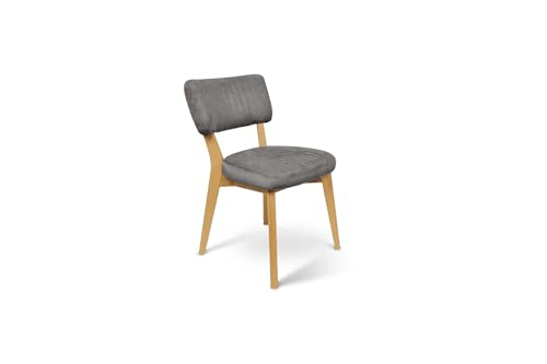 SOFTO Esszimmerstuhl REMI – Stuhl Esszimmer - Esstisch Stühle - Esszimmerstühle Holz - Schminktisch Stuhl - Stühle Wohnzimmer - Boucle Dunkelgrau SOFTO Esszimmerstuhl REMI – Stuhl Esszimmer - Esstisch Stühle - Esszimmerstühle Holz - Schminktisch Stuhl - Stühle Wohnzimmer - Boucle Dunkelgrau von SOFTO