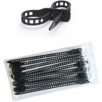 Kabelbinder dl wiederverwendbar schwarz 10 Stück - Größe:7 x 180 mm - Softtie von SOFTTIE