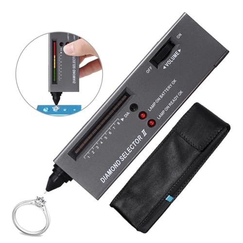 Diamond Gems Selector II Tester Pen Tragbares V2-Edelsteintester-Werkzeug Juwelierwerkzeug mit LCD-Display und LED-Leuchtanzeige Industrielles Härteprüfgerät von SOFTTO