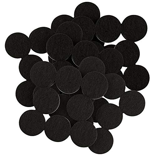 softtouch 4799095N Robuste Filz-Möbelpads zum Schutz von Hartholzböden vor Kratzern, Schwarz, 48 Stück von SOFTTOUCH