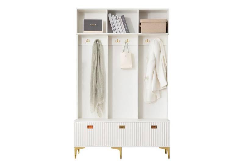 SOFTWEARY Garderoben-Set, mit Sitzfläche, Schuhschrank und Haken von SOFTWEARY