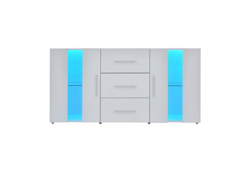 SOFTWEARY Lowboard Breite 140 cm, TV-Schrank mit LED-Beleuchtung von SOFTWEARY