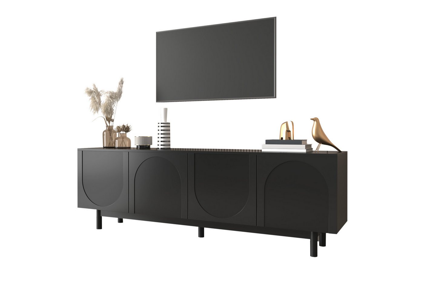 SOFTWEARY Lowboard Breite 175 cm, TV-Schrank, stehend, matt von SOFTWEARY