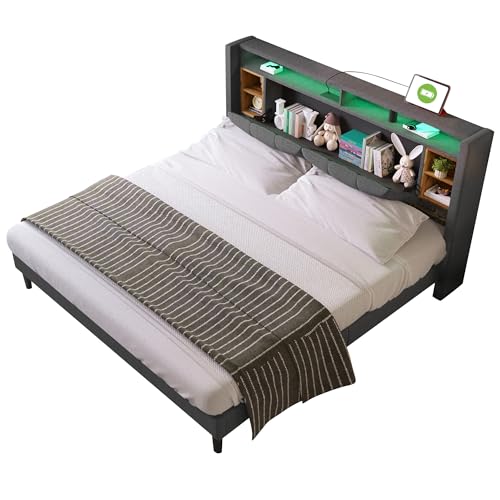 SOFTWEARY Polsterbett mit Taschenfederkernmatratze, Doppelbett mit Lattenrost und LED-Beleuchtung, 25 cm hoch, 7 Zonen, H 3 SOFTWEARY Polsterbett mit Taschenfederkernmatratze, Doppelbett mit Lattenrost und LED-Beleuchtung, 25 cm hoch, 7 Zonen, H 3 von SOFTWEARY