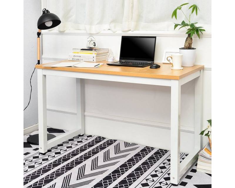 SOFTWEARY Schreibtisch Bürotisch, 120/60/75 cm, Computertisch PC Tisch, Arbeitstisch von SOFTWEARY