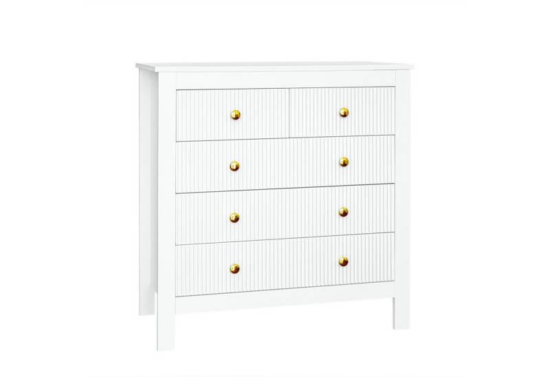 SOFTWEARY Schubkastenkommode (79/40/81 cm), Kommode mit Schubladen, Mehrzweckschrank von SOFTWEARY