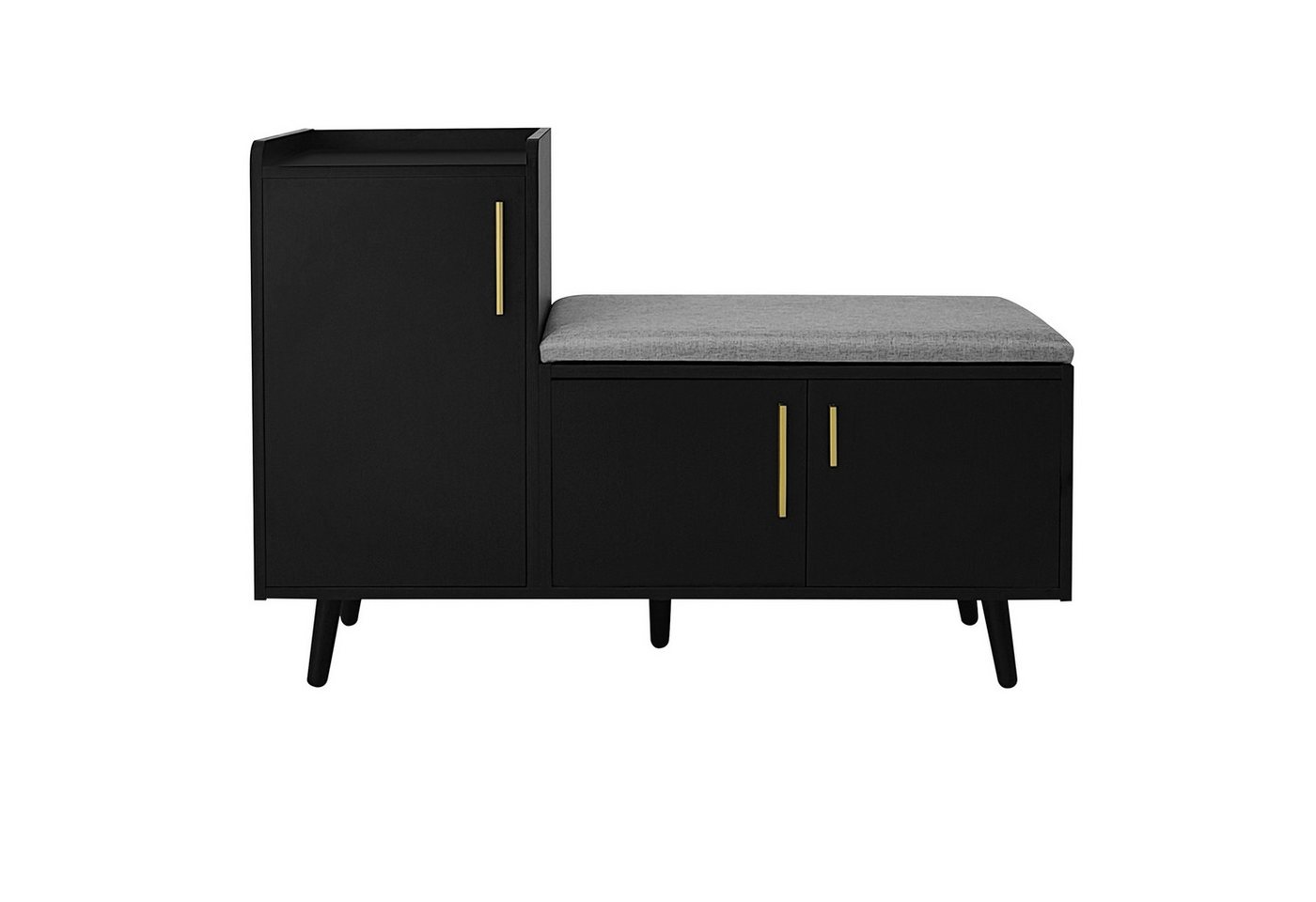 SOFTWEARY Schuhschrank mit Sitzfläche Breite 100 cm, 3 Türen, schmal SOFTWEARY Schuhschrank mit Sitzfläche Breite 100 cm, 3 Türen, schmal von SOFTWEARY