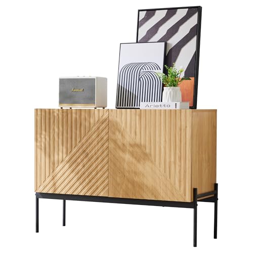 Sideboard, Mehrzweckschrank mit Türen, Küchenschrank, Aufbewahrungsschrank, Holzoptik (holzfarbe, 100/40/75 cm) von SOFTWEARY