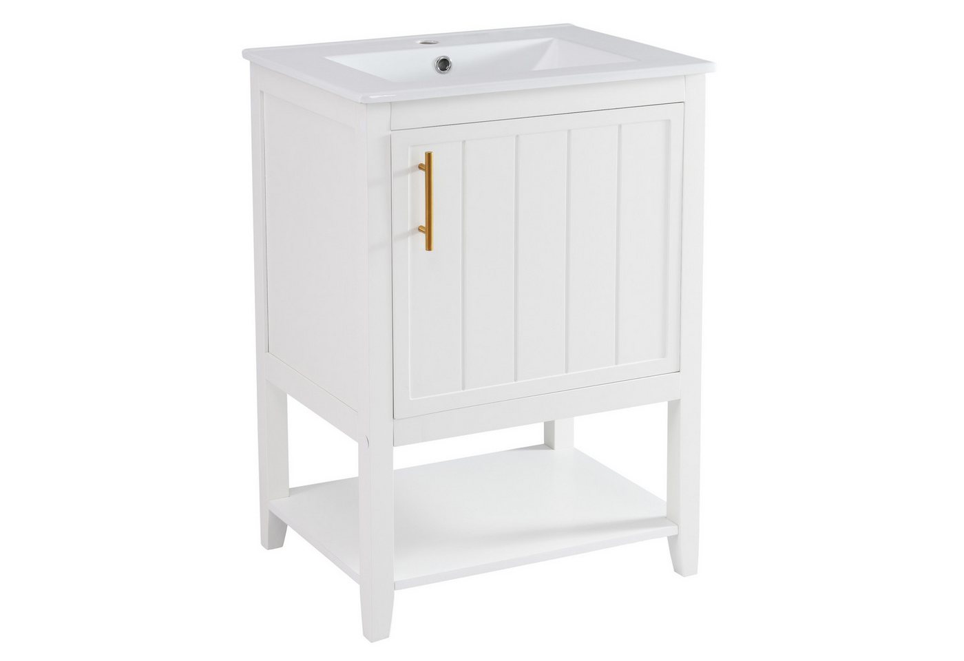 SOFTWEARY Waschtisch inkl. Waschbecken, Badmöbel in Breite 61 cm, Badschrank, Waschplatz SOFTWEARY Waschtisch inkl. Waschbecken, Badmöbel in Breite 61 cm, Badschrank, Waschplatz von SOFTWEARY