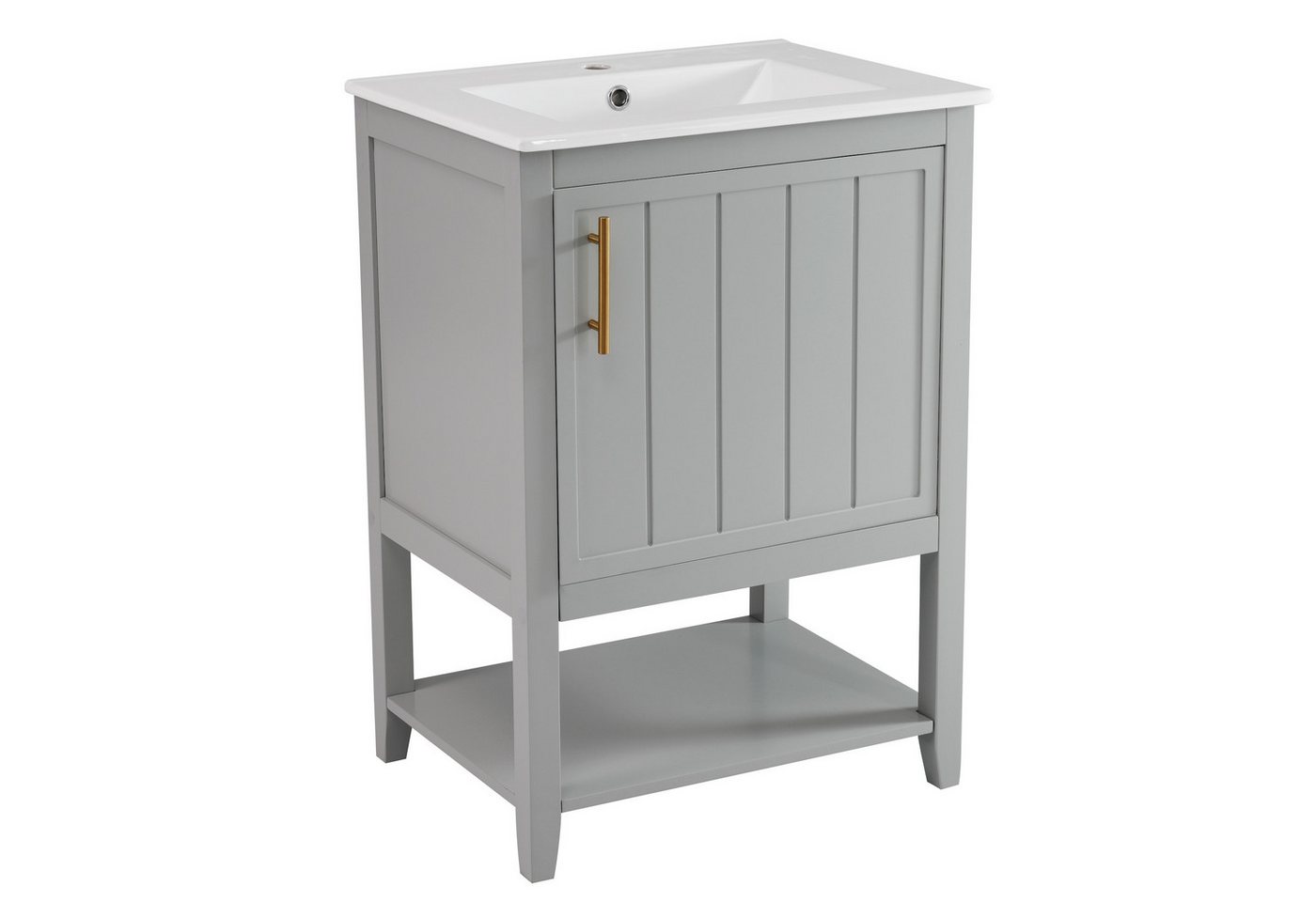 SOFTWEARY Waschtisch inkl. Waschbecken, Badmöbel in Breite 61 cm, Badschrank, Waschplatz SOFTWEARY Waschtisch inkl. Waschbecken, Badmöbel in Breite 61 cm, Badschrank, Waschplatz von SOFTWEARY