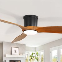 Deckenventilator mit Licht und Fernbedienung, Schwarz, 132 cm, 3 ABS-Flügel Deckenventilator mit Licht und Fernbedienung, Schwarz, 132 cm, 3 ABS-Flügel von SOFUCOR