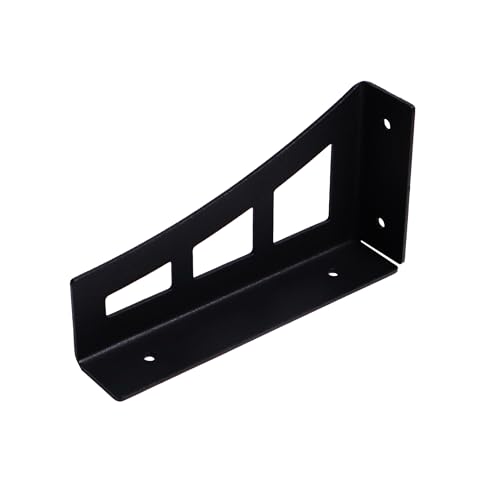 SOGAL Regalhalterungen, 15,2 cm, 4 Haken, schwarz, DIY-Regalhalterung, industrielle unsichtbare Stützen, 4 Stück SOGAL Regalhalterungen, 15,2 cm, 4 Haken, schwarz, DIY-Regalhalterung, industrielle unsichtbare Stützen, 4 Stück von SOGAL