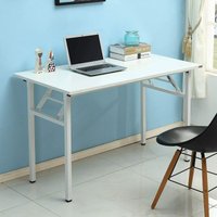 Soges - Home Schreibtisch Klappbar Computertisch 120 x 60 x 75 cm pc Schreibtisch Schreibtisch Büroarbeitsplatz für Home Office Verwendung von SOGES