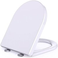 Soges Klodeckel aus Duroplast Toilettendeckel WC sitz mit Absenkautomatik D-Form weiß Soges Klodeckel aus Duroplast Toilettendeckel WC sitz mit Absenkautomatik D-Form weiß von SOGES