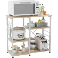 Küchenregal Aufbewahrungsregal Kücheninsel Küchenofen Küchenschrank Bäckerregal Aufbewahrungswagen Organizer Multifunktionales Lagerregal 90 x 40 x von SOGES