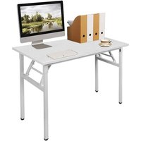 Home Schreibtisch Klappbar Computertisch 100 x 60 x 75 cm pc Schreibtisch Schreibtisch Büroarbeitsplatz für Home Office Verwendung Schreibtisch von SOGES