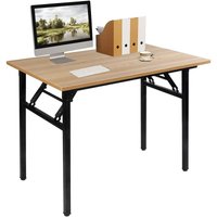 Soges - Home Schreibtisch Klappbar Computertisch 100 x 60 x 75 cm pc Schreibtisch Schreibtisch Büroarbeitsplatz für Home Office Verwendung von SOGES