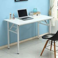SogesHome Schreibtisch Klappbar Computertisch 120 x 60 x 75 cm PC Schreibtisch Schreibtisch Büroarbeitsplatz für Home Office Verwendung Schreibtisch von SOGES