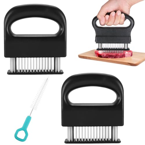 1 Stück Fleischzartmacher,fleischnadel,48 Edelstahl Ultra Sharp Nadel Klingen Steaker Fleischzartmacher Mit Reinigungsbürste,Meat Tenderizer,Fleischklopfer Für Zartmachen Rindfleisch,Huhn 1 Stück Fleischzartmacher,fleischnadel,48 Edelstahl Ultra Sharp Nadel Klingen Steaker Fleischzartmacher Mit Reinigungsbürste,Meat Tenderizer,Fleischklopfer Für Zartmachen Rindfleisch,Huhn von SOGHO