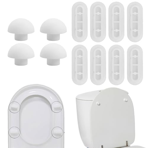 12stück Wc Sitz Puffe,Wc Sitz Ersatzteile,Wc Deckel Stopper,Wc Deckel Puffer,Wc Sitzdeckelpuffer,Auflagestopfen Für Toilettensitz Für Wc Brille Dämpfer Wc Sitz Puffer Stoßstangen Für Zuhause Bürohotel von SOGHO