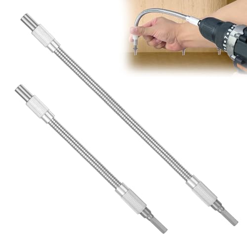 2 Stück Bitverlängerung,Flexibel Welle,Bit Verlängerung,Bitverlängerungen,Flexibler Bithalter,Bit Verlängerung Flexibel,Für Bohrmaschine,Schraubendreher Und Elektrowerkzeuge In Engen Räumen von SOGHO