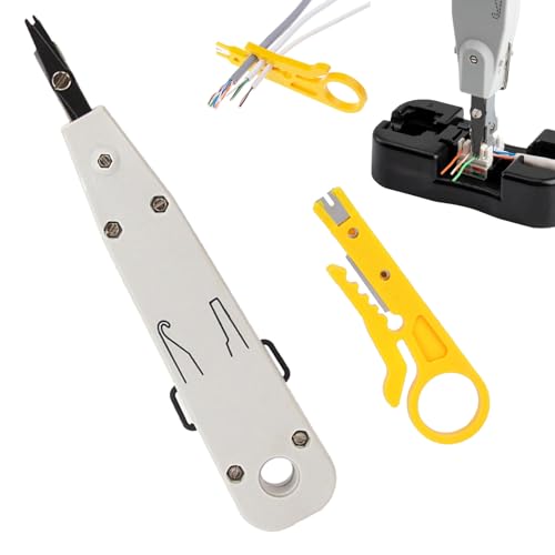 2 Stück Lsa Auflegewerkzeug,Auflegewerkzeug,Lsa Plus Anlegewerkzeug,Netzwerkdose Aufputz Netzwerkkabelzange Werkzeuge,Elefondose Unterputz Zur Prüfgeräte Tools Multifunktionale Set von SOGHO