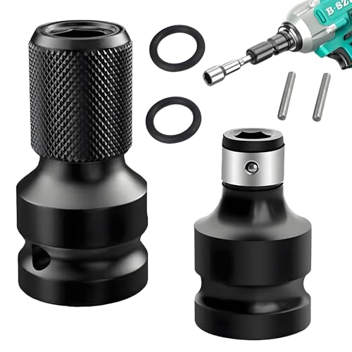 2 Stück Schlagschrauber Adapter,Schlagschrauber Bit Adapter,Für Schlagratschenschlüssel Und Schraubendreher-Bit-Halter von SOGHO
