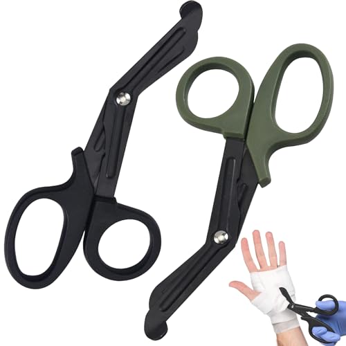 2 Stück Verbandschere,Verbandschere Klein,Medizinische Verbandschere,Medizinische Schere,Verbandsschere Pflege Klein,Modern,Beidhändig, Edelstahl, Schwarz 2 Stück Verbandschere,Verbandschere Klein,Medizinische Verbandschere,Medizinische Schere,Verbandsschere Pflege Klein,Modern,Beidhändig, Edelstahl, Schwarz von SOGHO