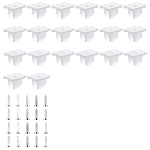 20 Stück Led-Lichtstreifenclips,Led Streifen Halterung,Wsserdichter Led Strip Halterung,Silikon Led-Streifen Halterung Für 5 Mm Bis 6 Mm Inklusive Schrauben Für Led-Lichtstreifen, Durchscheinend von SOGHO