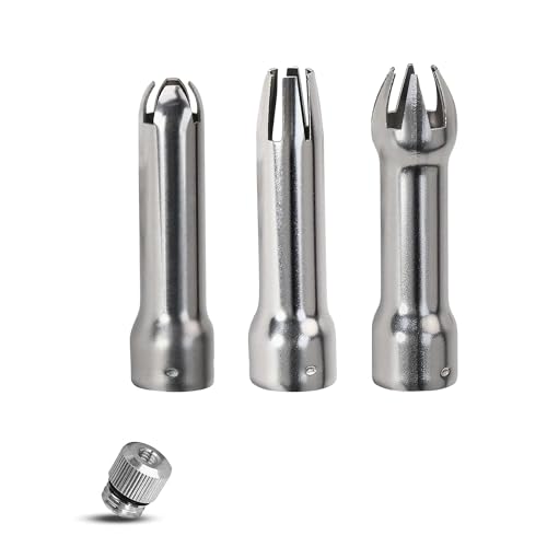 3 Stück Sahnespender-Ersatztüllen,Sahnespender Ersatzteile Set,Sahnespender Ersatztüllen Profi Zubehör,Sahnekapseln,Sahnespender,Für Sahnespender Backwerkzeug Mit Einem Edelstahlsockel Geliefert 3 Stück Sahnespender-Ersatztüllen,Sahnespender Ersatzteile Set,Sahnespender Ersatztüllen Profi Zubehör,Sahnekapseln,Sahnespender,Für Sahnespender Backwerkzeug Mit Einem Edelstahlsockel Geliefert von SOGHO