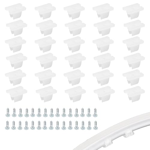 30 Stück Wsserdichter Led-Lichtstreifenclips,Led Halterung,Led Streifen Halterung,Led Strip Halterung,Befestigungsklemmen,Passend Für5 Mm Bis6 Mm Silikon Wsserdichter Led-Lichtstreifen,Durchscheinend von SOGHO