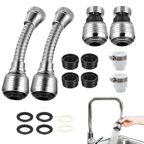 4 Stk Wasserhahn Verlängerung,Strahlregler-Wasserbelüfter-Brause,Flexible Wasserhahn Aufsatz Verlängerung,360 Grad Wasserhahn Verlängerung Küche,Wasserhahnverlängerung Für Küche Und Badezimmer 4 Stk Wasserhahn Verlängerung,Strahlregler-Wasserbelüfter-Brause,Flexible Wasserhahn Aufsatz Verlängerung,360 Grad Wasserhahn Verlängerung Küche,Wasserhahnverlängerung Für Küche Und Badezimmer von SOGHO