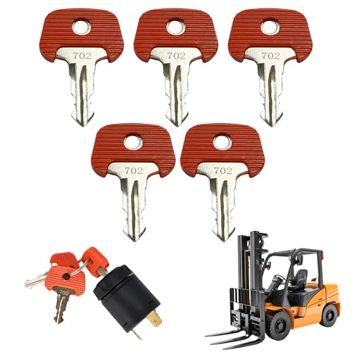 5 Stück Ersatz Zündschlüssel,stapler schlüssel 702,Liebherr Schlüssel,Baumaschinen Schlüssel Set,Ersatz 702 Zündschlüssel Plant Key Startschlüssel,Bagger Schlüssel Set Für Bagger, Traktor, Motorrad 5 Stück Ersatz Zündschlüssel,stapler schlüssel 702,Liebherr Schlüssel,Baumaschinen Schlüssel Set,Ersatz 702 Zündschlüssel Plant Key Startschlüssel,Bagger Schlüssel Set Für Bagger, Traktor, Motorrad von SOGHO